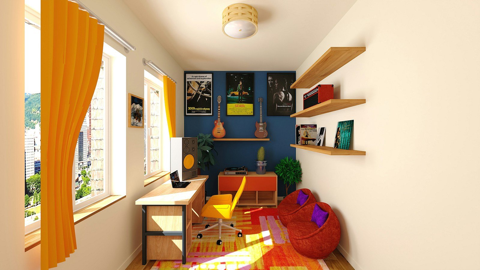 How to Create a Comfortable Home Office Break Zone With a Giant Bean Bag