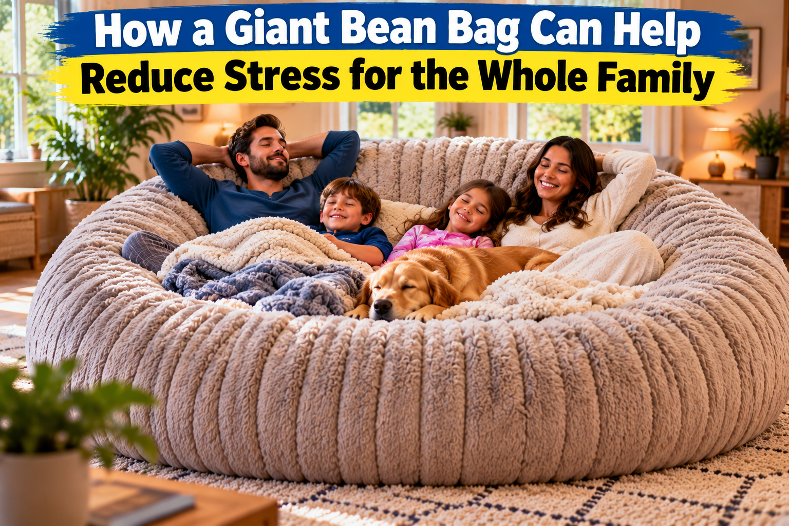 How a Giant Bean Bag Can Help Reduce Stress for the Whole Family