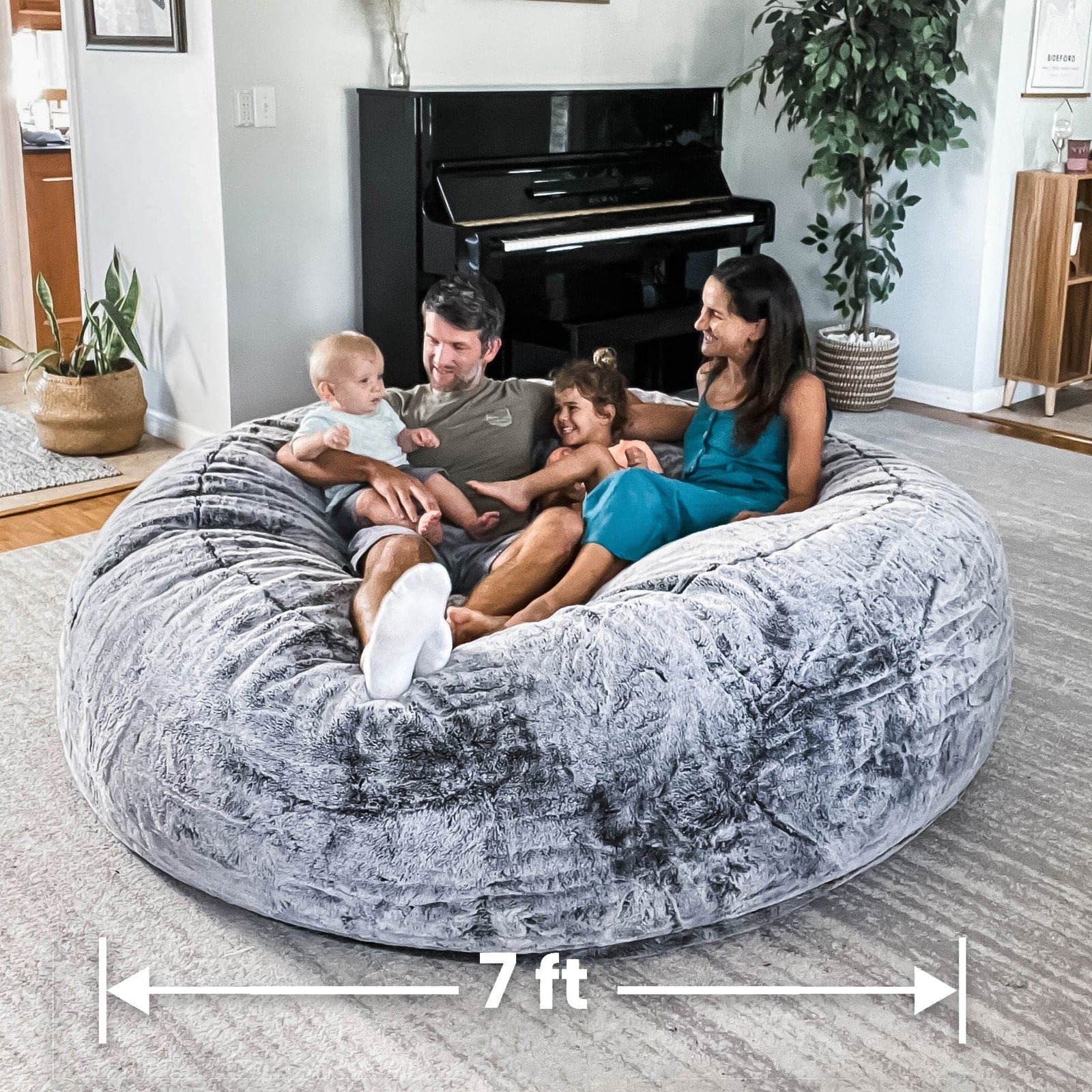 How to Use a Giant Bean Bag to Create a Flexible Family Hangout Space